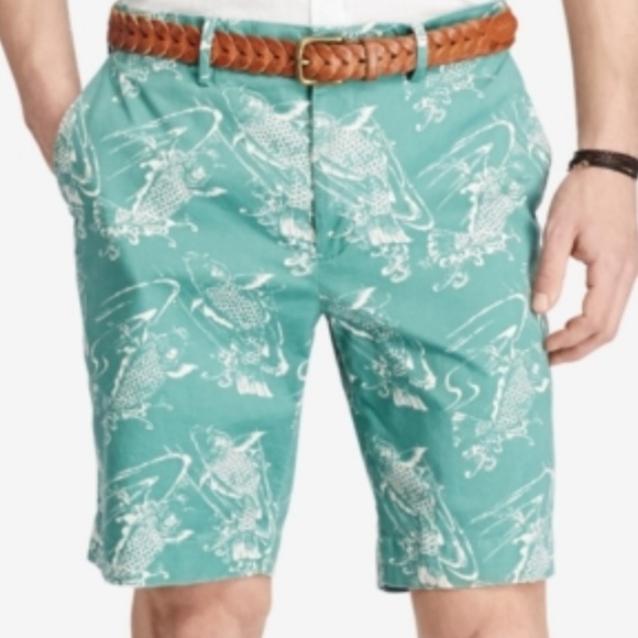 Polo Ralph Lauren Other - Polo Ralph Lauren Stretch Koi Fish Short Chino 32
